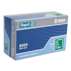 Rapid 140/8 8mm Staples Box 5000 Rapid 140/8 8mm Staples Box 5000