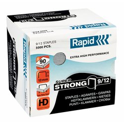 Rapid 9/12 12mm Staples (Box 5000) Rapid 9/12 12mm Staples (Box 5000)